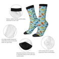 thumbnail image 3 of KLL Artoon Transport Print Cool Socks Men's Women's Crew Socks Funny Crazy Novelty Stockings, 3 of 6
