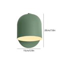 thumbnail image 3 of Lámpara De Mesilla De Hierro Lámpara de pared LED de hierro verde para mesita de noche,ideal para dormitorio,estudio o entrada (1 unidad). Rkxzt, 3 of 9