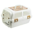 thumbnail image 4 of Almencla Cat Carrier Hard Sided Multifunction Breathable Dog Crate Shopping Vet Visit White, 4 of 8