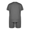 thumbnail image 4 of POINTERTECK 2 Pieces Suit Set Men Round Neck Short Sleeve T-Shirt+ Shorts with Pocket, 4 of 6