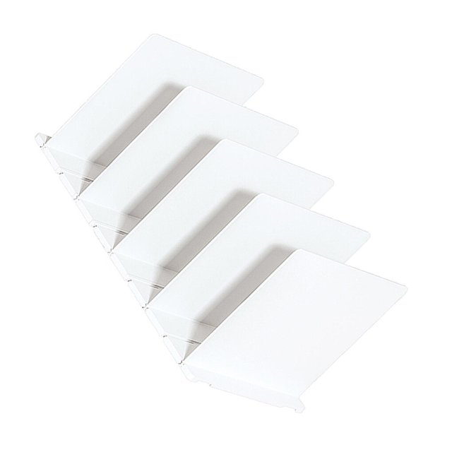 Baohd Closet Shelf Dividers Partition for Kitchen, Office, Pantry Easily Install White 5 Grid