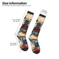 thumbnail image 4 of Fotbe Patriotic Bulldog Welcome print Women's Men's Novelty Crew Socks Cotton Socks Knee High Socks for Walking,Running,Nurses,Pregnancy, 4 of 8