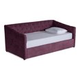 thumbnail image 4 of Cama Doble Makora Modelo Nigari de Velvet Morado, 4 of 8