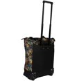 thumbnail image 2 of 20" Rolling Tote Bag with Handle, Print Portable Grocery Trolley Bag with Wheels for Work, Short Trips,Beach & Daily,Yellow Floral,Tf023, 2 of 5