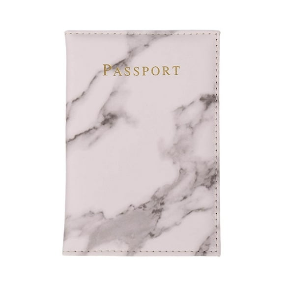 Porta pasaportes de cuero PU Bloqueo de Estuche Gris Sunnimix Cubierta de pasaportes