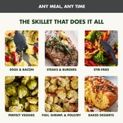 GreenPan 12” X 15” Electric Skillet with Lid, 7QT Capacity for Family Meals, Healthy Ceramic Nonstick, Graphite