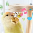 thumbnail image 3 of BQBQERT Wood Perch Toy for Bird Parakeets Cockatiels with Bells and Rotating Design for Fun Interaction and Enrichment, 3 of 8