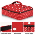 thumbnail image 2 of Iauyy Casserole Carrier for Hot Food Insulated Casserole Travel Carry Bag with Lid Food Warmer Bag for Party/Picnic,Cute Polka Dots, 2 of 7