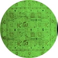 thumbnail image 1 of Ahgly Company Indoor Round Oriental Green Traditional Area Rugs, 6' Round, 1 of 4