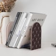 thumbnail image 6 of Lsque Leopard Print Printed Wood Bookends,Non-Skid Bookend for Shelves,Heavy Duty Support Bookends,Non-Slip Foam Pads for Office, Home, and Library,1 Pair, 6 of 8