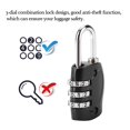 thumbnail image 4 of Luggage Password Lock, Practical Combination Luggage Lock, Black Toolboxes for Lockers Luggage Backpack, 4 of 8