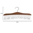 thumbnail image 4 of Percha clásica de madera para cinturón con 12 ganchos y tuercas Perchas para colgar ropa interior Cinturones especiales Cinturones y corbatas Bufandas de seda, 4 of 5