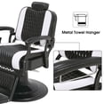 thumbnail image 4 of BarberPub Vintage Barber Chair Reclining Salon Beauty Spa Chair Styling Equipment 9216, 4 of 8