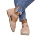 thumbnail image 4 of Amzcrzy Zapatos de mujer,Zapatos de mujer,Zapatillas de mujer, Zapatos de verano para mujer, planos, de paja tejida, informales, con punta redonda, sandalias para mujer, prendas de vestir exteriores, 4 of 7