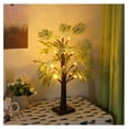 thumbnail image 3 of 2ft Lighted Palm Christmas Tree, Artificial Decor with Timer, USB/Battery Powered Centerpiece for Holiday Home Office Decor, 3 of 7