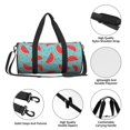 thumbnail image 6 of Xecao Watermelon print Round Travel Duffel Bag is a foldable gym bag with an inner pocket, perfect for travel sports, 6 of 8