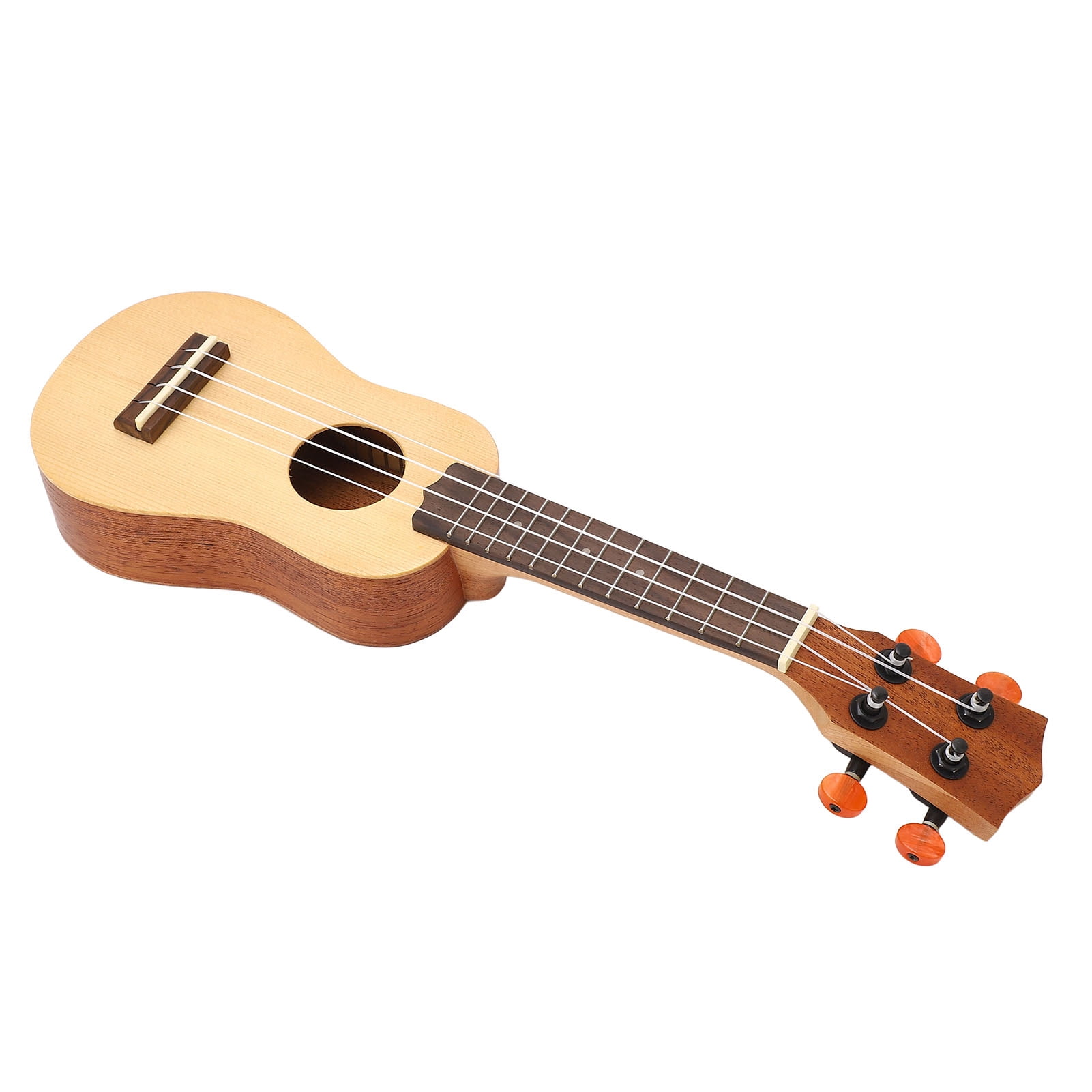 BIMZUC 16 Inch Solid Spruce Wood Ukulele Mini Concert 4 String Guitar for Beginners & Professionals