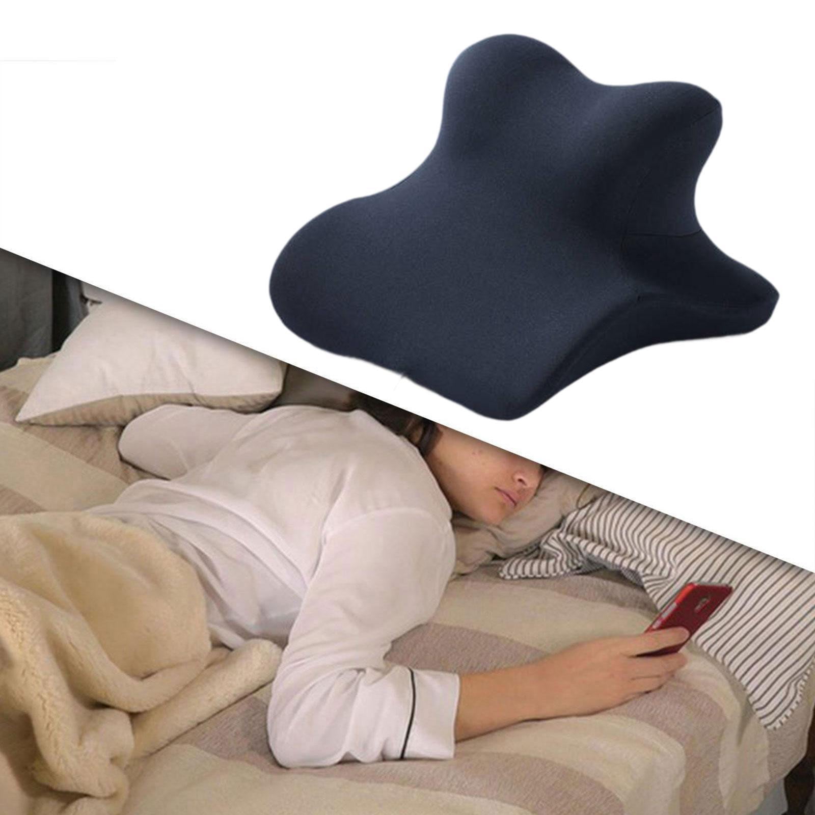 CarpNettore Neck Support Wedge Pillow for Sitting And Lying Down Memory Foam for Home Office Navy
