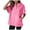 Pink, variant on Xudanell Womens Half Zip Hoodies Solid Color Sweatshirt Tops Oversized Short Sleeve Casual Pullover Pink S