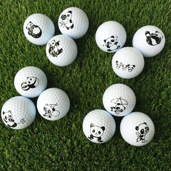 YOSADIER 6-Pack Synthetic Rubber Golf in Assorted Colors for Indoor Practice and Training Aid