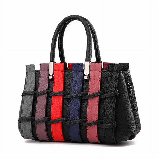 Bolsas de equipaje Bolso de mano tejido Bolso bandolera con colgante de oso