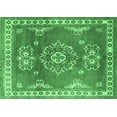 thumbnail image 1 of Ahgly Company Indoor Rectangle Persian Emerald Green Traditional Area Rugs, 2' x 4', 1 of 4