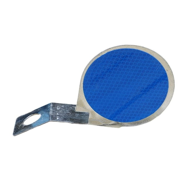 Reflector frontal para señalización de entrada de vehículos, alta visibilidad, 10 cm, fácil de instalar. azul
