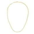 thumbnail image 3 of 14K Yellow Gold 24in 3.3mm Paperclip Chain with Lobster Clasp, 3 of 4