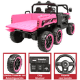 thumbnail image 4 of Montable Eléctrico para Niños Tractor 6x6 Caja de Vuelco Atomática Luz y Sonido Bluetooth 12v - Rosa, 4 of 8