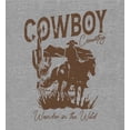 thumbnail image 4 of Cowboy Horse And Rider Adult Heather Gray Crew Neck Short Sleeve Tee-Medium, 4 of 4