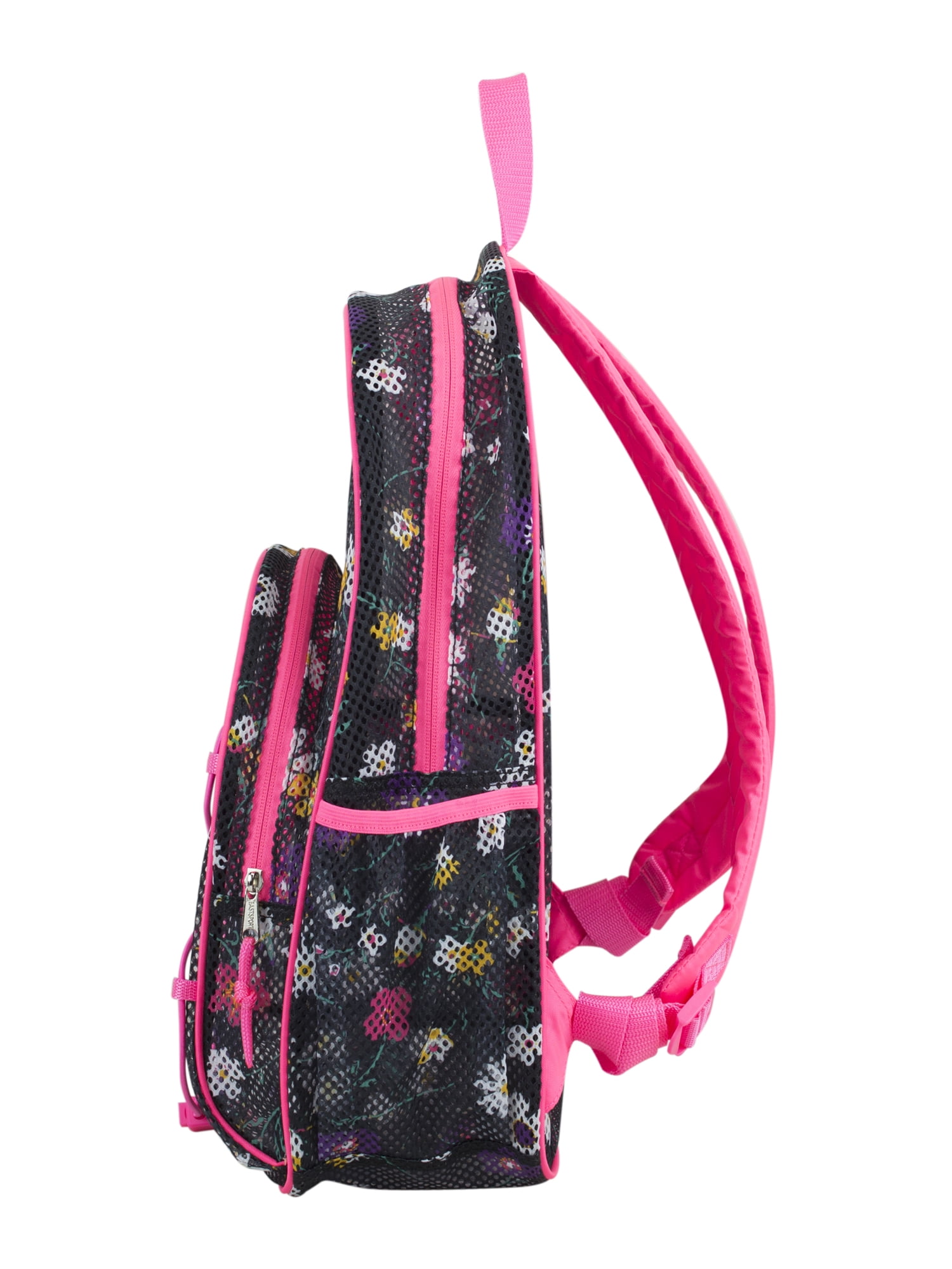 Eastsport Unisex Mesh Bungee Backpack with Padded Shoulder Straps, Daisy Flowers