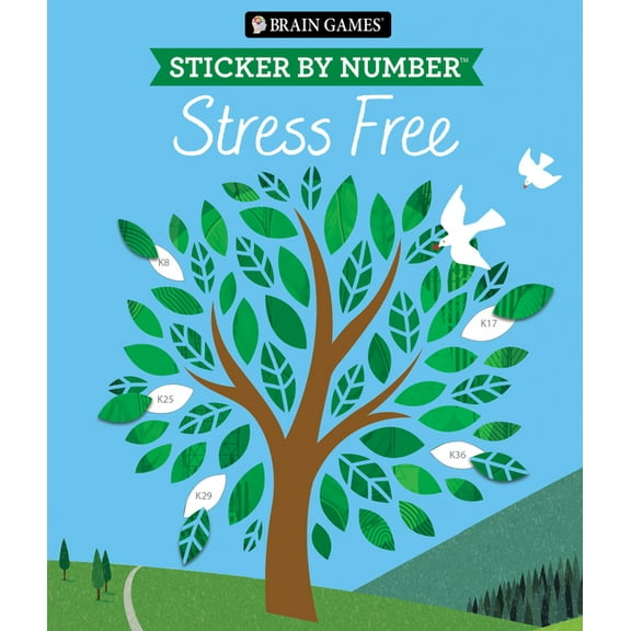 Brain Games - Sticker by Number Brain Games - Sticker by Number: Stress Free #2 (28 Images to Sticker), (Paperback)