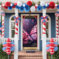 thumbnail image 4 of Magical Pink Butterfly and Rose Design Banner Background Decor Party Supplies Backdrop for Photo Booths Celebrations Gatherings and Valentine Events, 4 of 7