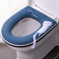 thumbnail image 5 of Funda para asiento de inodoro con asa, juego de fundas para asiento de inodoro con cremallera, lavable, 5 of 5