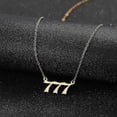 thumbnail image 5 of Stainless Steel Angel Number Necklace 111 222 333 444 555 666 777 888 999 For Women Men Lucky Number Chain Necklaces Jewelry, 5 of 5