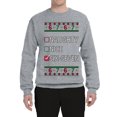 thumbnail image 2 of Wild Bobby Naughty Nice 6 7 Checklist Christmas Unisex Sweater | Funny Holiday Unisex Crewneck Sweatshirt, 2 of 5