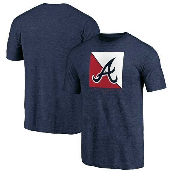Men's Navy Atlanta Braves Pregame Vibe Tri-Blend T-Shirt