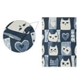 thumbnail image 5 of Yayeee Garden Flag 12" x 18" Double Sided Outdoor Yard Lawn Holiday Decorations, Blue Cats and Hearts, 5 of 6