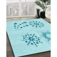 thumbnail image 3 of Ahgly Company Machine Washable Indoor Rectangle Transitional Blue Diamond Blue Area Rugs, 5' x 7', 3 of 7