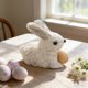 thumbnail image 4 of Adornos de Pascua, figuras de conejo de Pascua, estatuas de paja para decoración de jardín y hogar, adorno de mesa de primavera con zanahoria, artesanía natural para celebraciones festivas, adorno de, 4 of 6