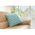 thumbnail image 6 of TreeWool (Pack of 2) Kaleidoscope Accent Decorative Square Cotton Throw Pillow Covers (24" x 24", Turquoise), 6 of 6