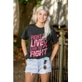 thumbnail image 4 of Fight to Live Breast Cancer Women's Graphic T Shirt Tees Brisco Brands S, 4 of 5