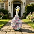 thumbnail image 2 of AuroraX Porch Goose Clothes Set 23" 17 19 inch Porch Goose Outfit Sets Handmade Crochet Autumn Front Porch Goose 23 inch Clothing Lawn Garden Decor, 2 of 6