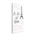 thumbnail image 3 of Stupell Industries Life Is Beautiful French Phrase Quotes and Sayings Painting Unframed Art Print Wall Art, 10 x 15, 3 of 7