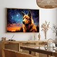 thumbnail image 5 of Norwegian Buhund Dog Canvas Van Gogh Starry Night Wall Art Gifts Canvas Wall Art Frame Music Artist Customized Canvas Framed Photo Art Work For The Bedroom(Gifts For Dog Lover ), 5 of 6