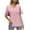 Pink-02, variant on Womens Tops Casual V Neck Ruffle Sleeve T Shirts Babydoll Loose Fit Peplum Tops