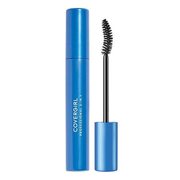 CoverGirl Professional Curved Brush Washable Mascara, Black 205, 0.3 fl oz (1 Pack)