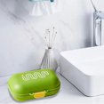 thumbnail image 6 of Ovzne Travel Soap Case - Leakproof Transparent Plastic Container With Lid, 4.13X3.22X1.81In - Portable Bar Soap Dish For Bathroom, 6 of 6