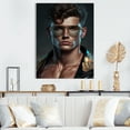 thumbnail image 2 of Designart Fashion Muscular Man With Sun Glasses III Canvas Wall Art, 2 of 5