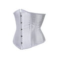 thumbnail image 2 of Shuttle tree Women's Satin Underbust Corset Bustier Waist Training Cincher Plus Size Corsets S-6XL, 2 of 6